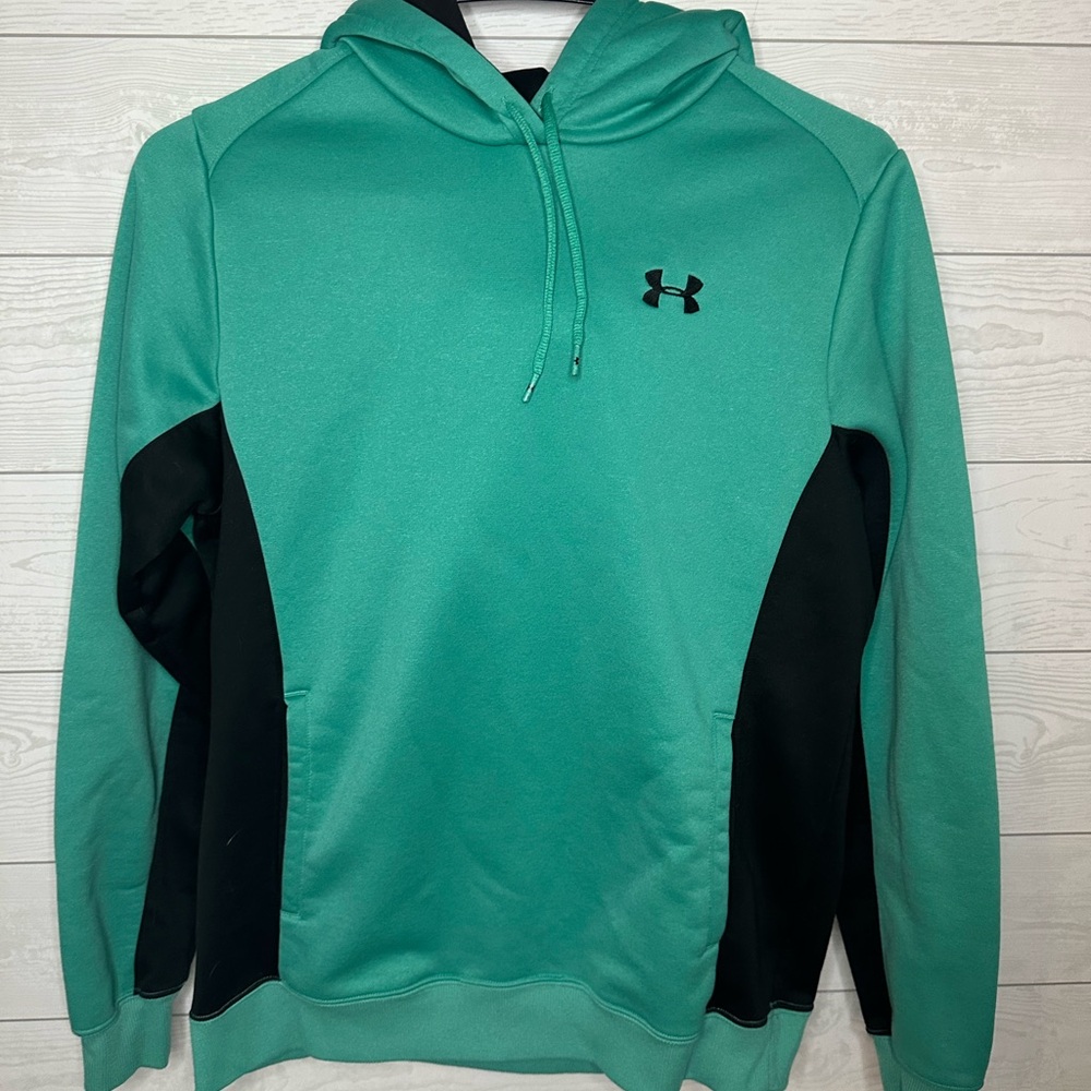 Under Armour Black and Teal Women’s Hoodie Sweatshirt